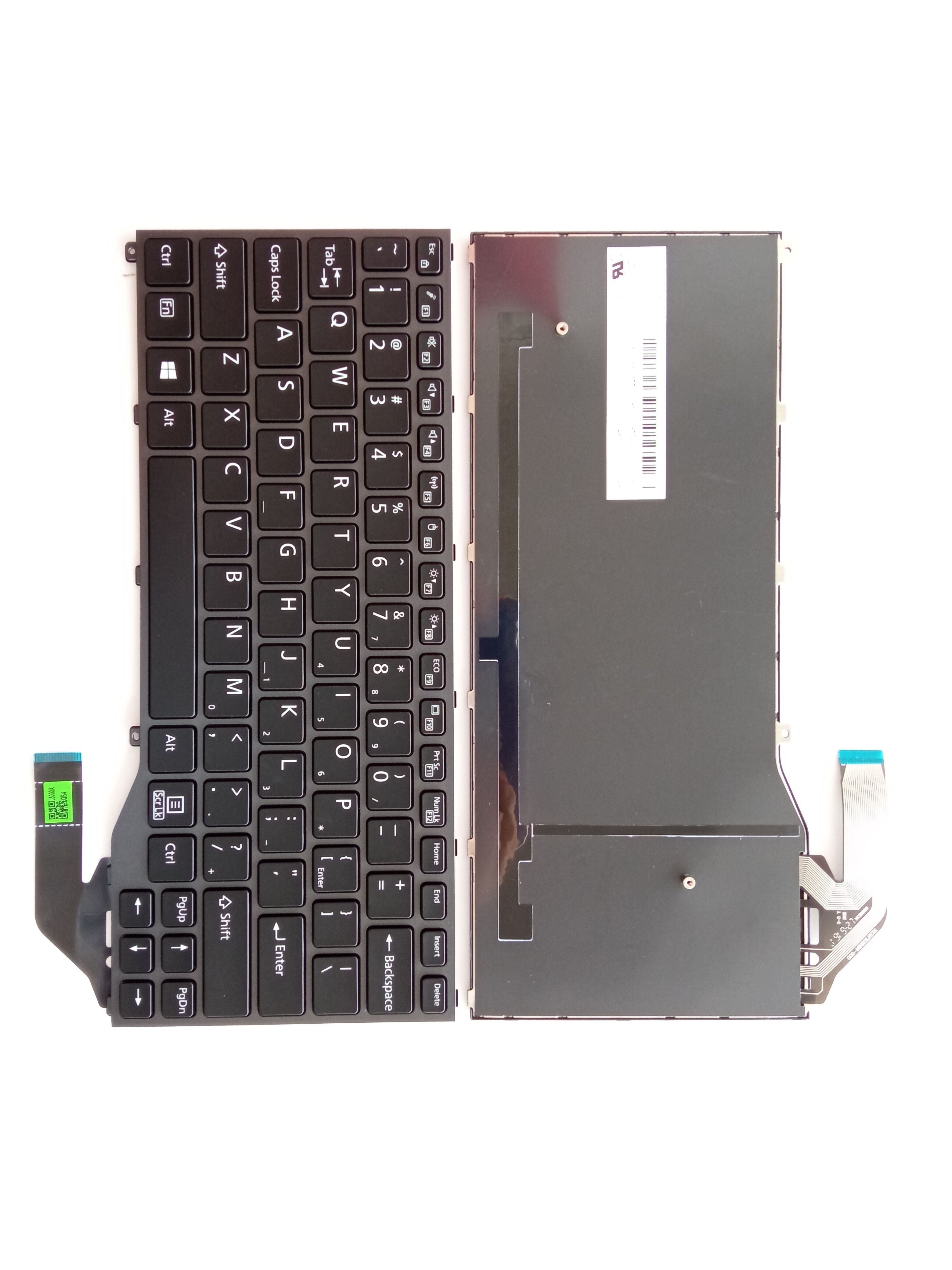Picture of New Replacement Laptop Keyboard For FJU P727 GRAY FRAME BLACK US Layout
